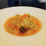 ヤマガタ0035 アル・ケッチァーノ コンチェルト - 山形野菜のミネストローネ。枝豆の食感と味が◎