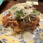 銀座 いっぱし - 大山どりの唐揚げ　ネギポン酢かけ