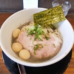 Chuuka Soba Kokoro - 煮干そば白醤油850円＋味付うずら50円