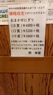 林屋 寿司店 - 良心的価格