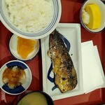焼魚定食と釜戸ごはん ゆめタウン徳島食堂 - 鯖の西京焼き定食