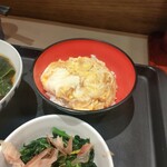 名代 富士そば  - ミニセットの玉子丼