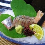 お造り　鮎背ごし