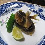 美加登家 - 揚げ物　鮎素揚げ