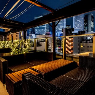 名古屋の夜景を一望◎夜風が気持ち良いテラス席