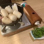 秋田比内地鶏や - きりたんぽ鍋　¥2,000
