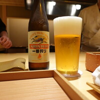 鳥匠いし井ひな - 最初はビール♪