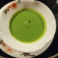 銀座うかい亭 - 春豆のスープ