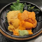 おたる政寿司 - ムラサキウニ＆バフンウニ