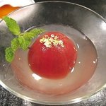 おたる政寿司 - トマトのジュレかけ