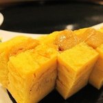 おたる政寿司 - 玉子焼きのウニはさみ