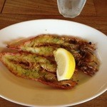 バーカロ・カヴァタッピ - 前菜の赤海老の香草焼き