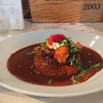 太陽カレー - 三元豚のロースカツ・エビフライと兵庫県産ハモフライのデラックスカレー 有機野菜入り 特盛