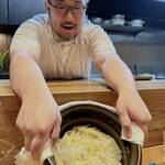 しの田 - 竹の子とイカの御飯炊き上がりました