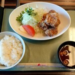 お昼ご飯専門店 アオヤマ食堂 - 料理写真:唐揚げ定食