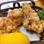 包丁や - ★★★三国若鶏のから揚げ 450円 美味しいけど、から揚げが3個だけ！ 