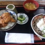 越前そばの里 - ふくいセット（ソースカツ丼と越前おろしそばのセット）（１，０００円）