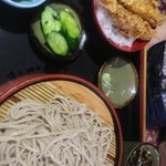 辰巳屋 - ミニ天丼ともりそばセット