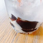 プリティシングス - コーヒーゼリーオレ  カップの底にはコーヒーゼリーがこんなに