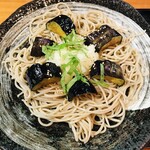 石臼挽き手打ちそば 日月庵 - 揚げなすおろし蕎麦