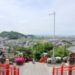 蕎遊庵 - 織姫神社からの景色ｗ　左下手がお店ですｗ
