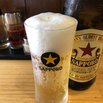 魂の中華そば - サッポロラガー（500ml）650円