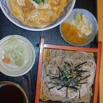 八永南部家敷 - あたくしは➡️￥1078カツ丼そば(冷)セット