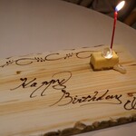 レミニセンス - 誕生日プレート(チーズケーキ)