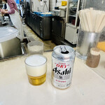 松屋 - 缶ビールはアサヒスーパードライの350ml缶