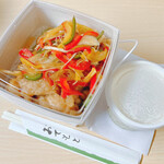 三重調理専門学校 実習店舗 ピッコロ - 鶏の南蛮漬け丼豆乳味噌汁付　650円