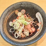 Sobadokoronomidokorotsutsumi - 茗荷の梅肉和え(330円)