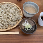 Sobadokoro Kusanoko - ざる蕎麦、胡麻ダレ、蕎麦つゆ