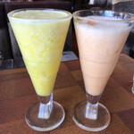 ニューライフ千城 - 左、パイン。右、メロン。