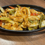 庄や - 神楽南蛮と豚肉のピリ辛炒め