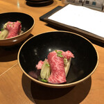 神楽坂 囲炉裏 肉よろず - リブとろ椀しゃぶ