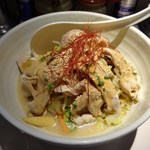 だいはち - （’13/07）冷やし780円（ゴマ 中盛り225g）＋野菜増し100円