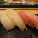 Tsukiji Sushikou - 塩・すだち三種盛り