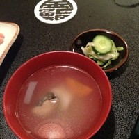 金寿司 - お吸い物と香の物