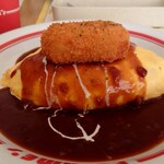 ポムの樹 - カニクリームコロッケのっけ。