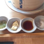 古民家カフェ 365nichi - ちょっと使いましたけど。調味料です。