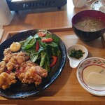 古民家カフェ 365nichi - 油淋鶏。