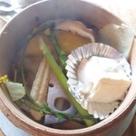 古民家カフェ 365nichi - 野菜蒸し。