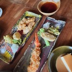 たいよう - メイン　季節の魚料理(海老天ぷら)