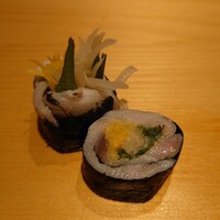 鮨 はしもと - 〆鯖の海苔巻き