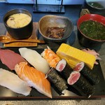 寿司和惣 道 - 並寿司ランチ　1100円