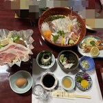 つたや旅館 - 夕食１人前（お刺身は二人分）