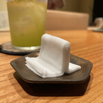 鮨 みつよし - 指拭き