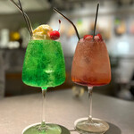 JOEAT CAFE - 大人のクリームソーダ。カクテルなんです〜♪(  ´艸`)ﾌﾌ