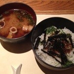 草乃家 - じゃこの有馬煮ごはんと赤出汁