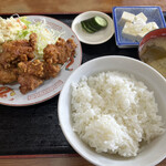 Shimodewa Uchiyamaya - 日替り定食（唐揚げ）